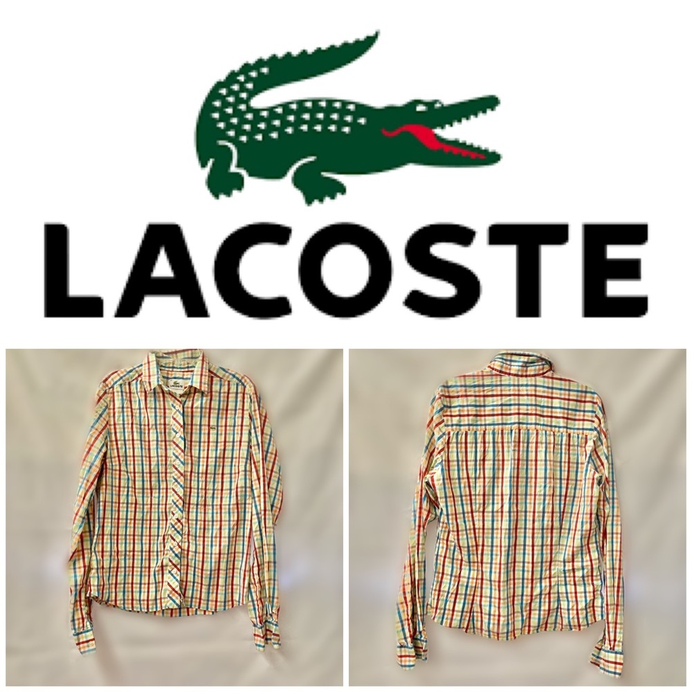 Lacoste colorful plaid shirt